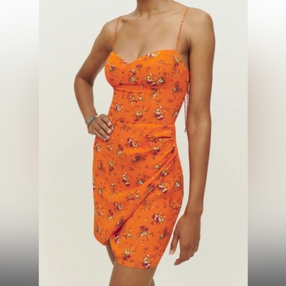 Reformation Saoirse Floral Print Mini Sundress size 2